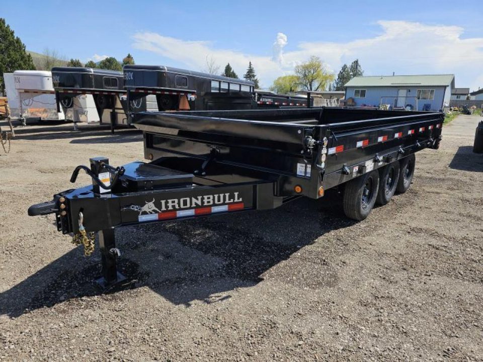 New 2027 Iron Bull 8x16 21k Deckover Dump Trailer