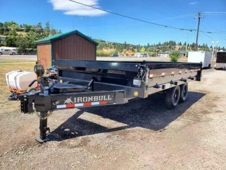 New 2027 Iron Bull 8x16 15k Deckover Dump Trailer