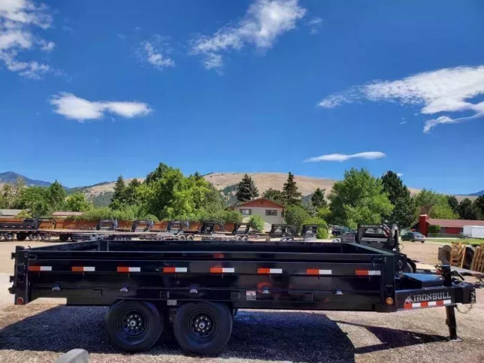 New 2027 Iron Bull 8x16 15k Deckover Dump Trailer