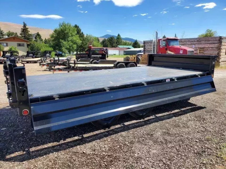 New 2027 Iron Bull 8x16 15k Deckover Dump Trailer
