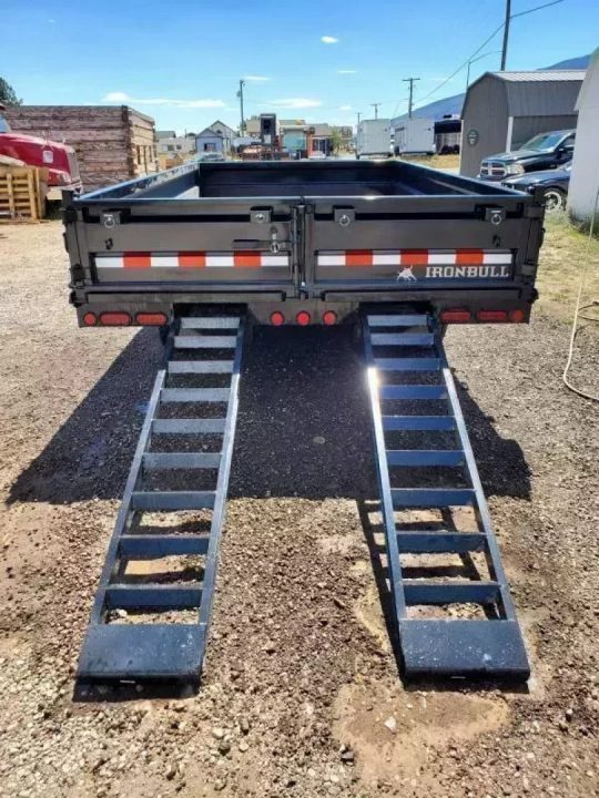 New 2027 Iron Bull 8x16 15k Deckover Dump Trailer