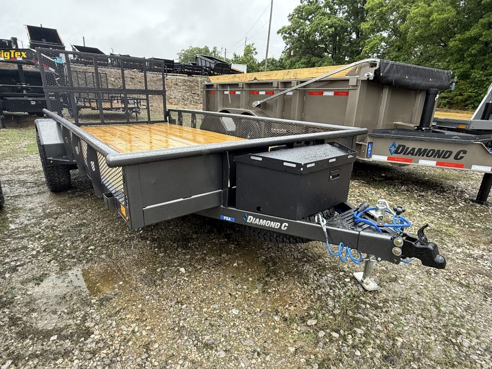 New 2026 Diamond C PSA 106 14’ Utility Trailer, VENTURE SERIES, 6K AXLE WITH BRAKES, BI FOLD GATE