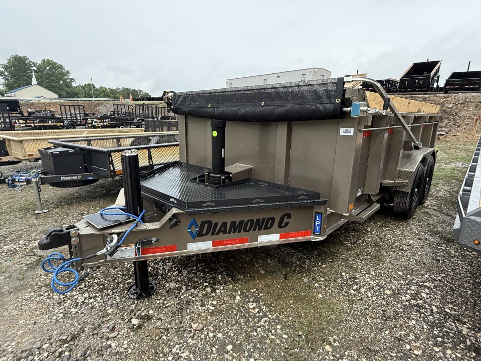 New 2026 Diamond C LPT 207 14’ Dump Trailer, PACESETTER EDITION, HYD JACK, HEAVY FENDERS, 32” SIDES