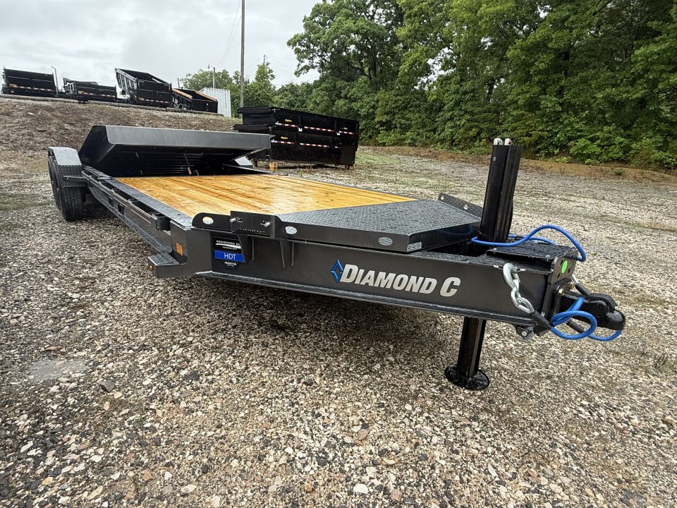New 2026 Diamond C HDT 210 24’ Tilt Trailer, PACESETTER EDITION, HYD JACK, 23K GVWR FORK HOLDERS, HEAVY FENDERS