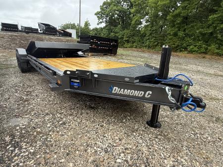 New 2026 Diamond C HDT 210 24’ Tilt Trailer, PACESETTER EDITION, HYD JACK, 23K GVWR FORK HOLDERS, HEAVY FENDERS