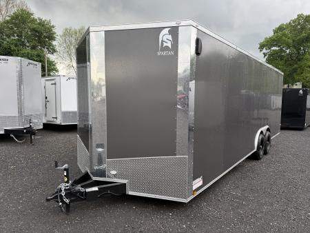New 2026 Spartan 8.5x24 - 7' Interior - 5.2K Axles - Ramp - Charcoal Polycor