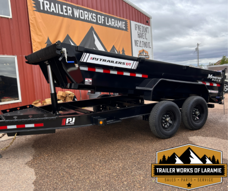 New 2026 PJ Trailers 2026 PJ DT1 83  Low Pro Telescopic Dump Dump Trailer