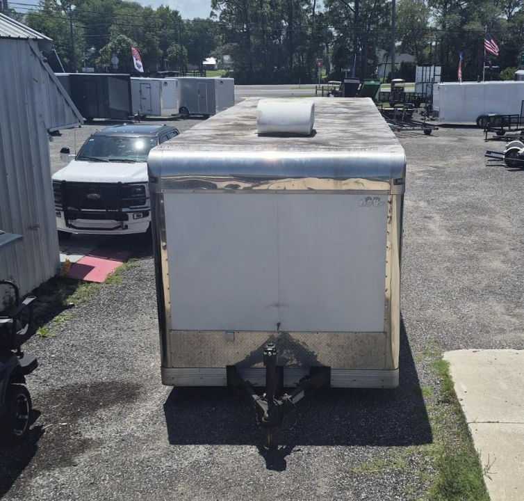 Used 2016 Forest River Eliminator 8.5x30 Race Car Trailer with Generator, Cabinets & Winch Cargo / Enclosed Trailer