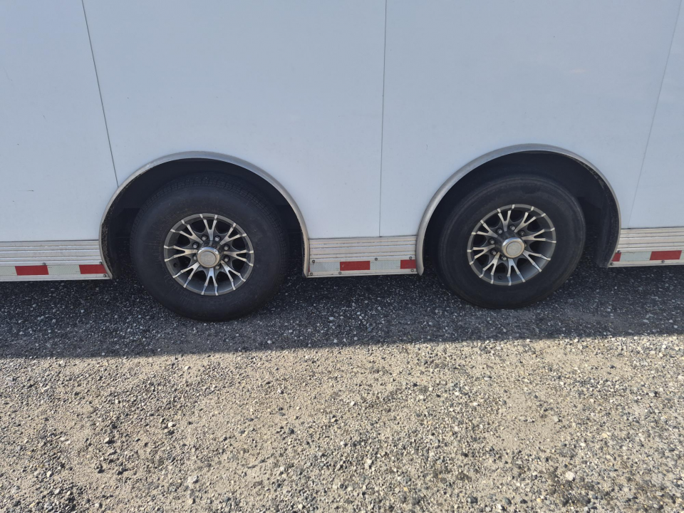 Used 2016 Forest River Eliminator 8.5x30 Race Car Trailer with Generator, Cabinets & Winch Cargo / Enclosed Trailer