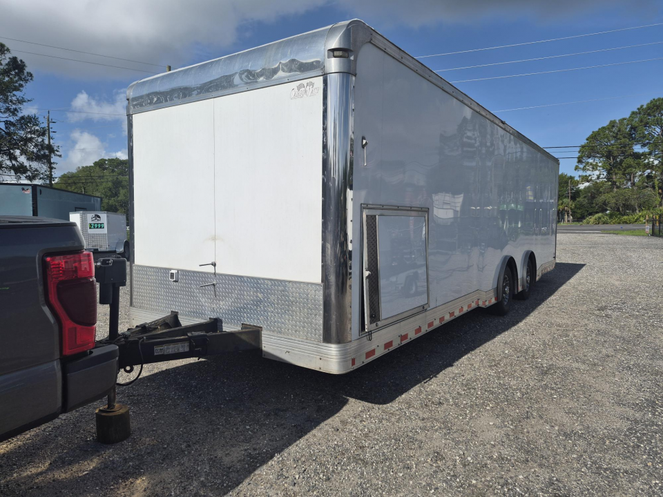 Used 2016 Forest River Eliminator 8.5x30 Race Car Trailer with Generator, Cabinets & Winch Cargo / Enclosed Trailer