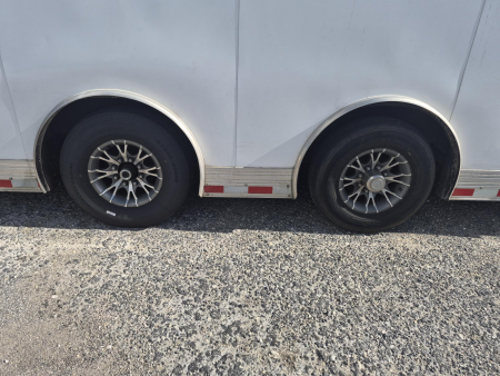 Used 2016 Forest River Eliminator 8.5x30 Race Car Trailer with Generator, Cabinets & Winch Cargo / Enclosed Trailer