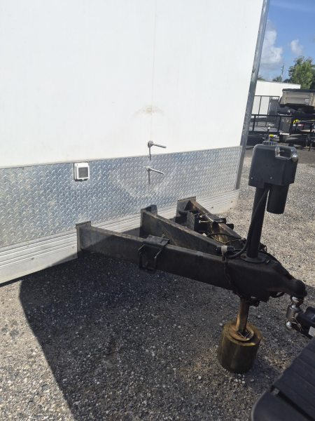 Used 2016 Forest River Eliminator 8.5x30 Race Car Trailer with Generator, Cabinets & Winch Cargo / Enclosed Trailer