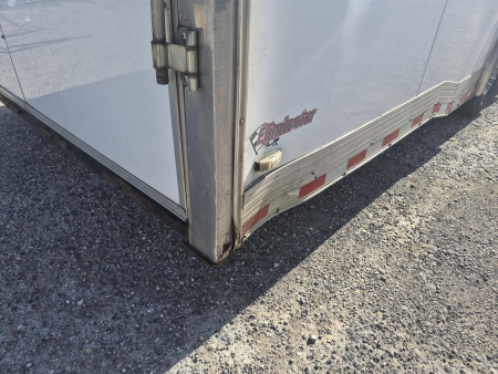 Used 2016 Forest River Eliminator 8.5x30 Race Car Trailer with Generator, Cabinets & Winch Cargo / Enclosed Trailer