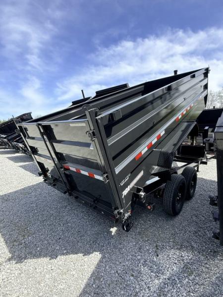 New 2026 PJ Trailers 7X16 GOOSENECK (4FT WALL) DUMP TRAILER 15680 GVWR Dump Trailer