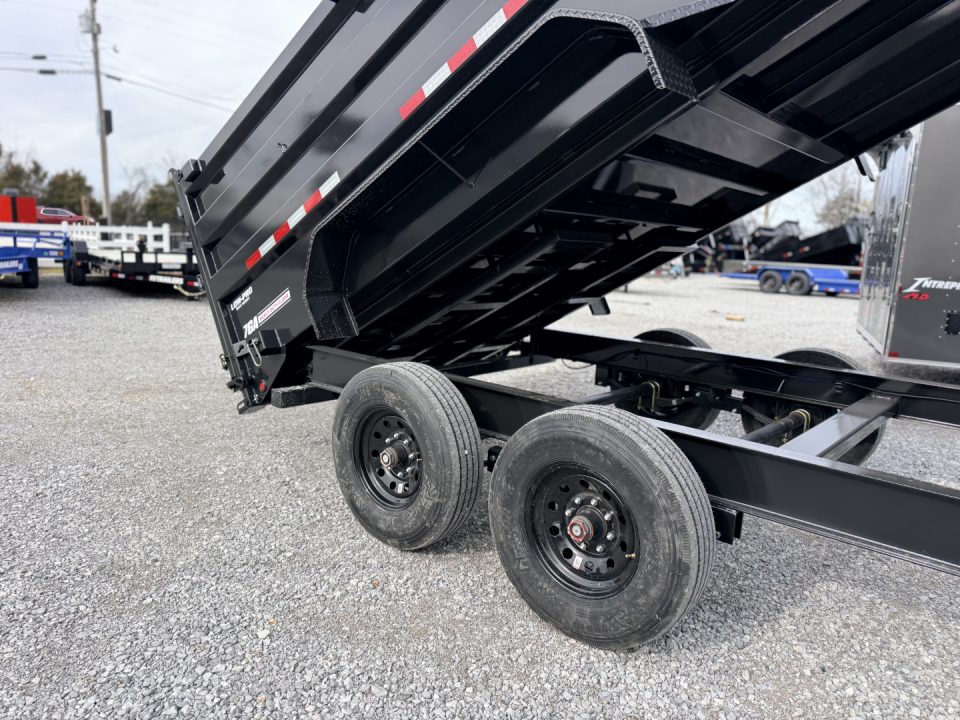 New 2026 PJ Trailers 7X16 GOOSENECK (4FT WALL) DUMP TRAILER 18000 GVWR Dump Trailer