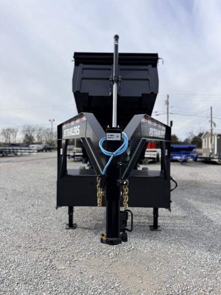 New 2026 PJ Trailers 7X16 GOOSENECK (4FT WALL) DUMP TRAILER 18000 GVWR Dump Trailer