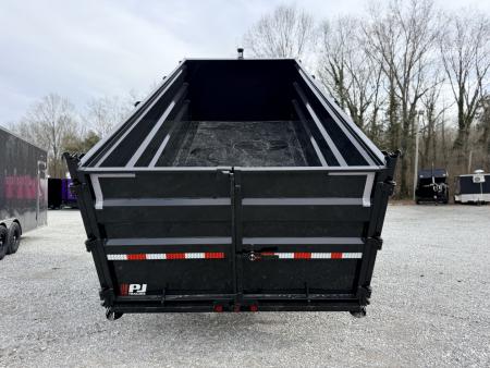New 2026 PJ Trailers 7X16 GOOSENECK (4FT WALL) DUMP TRAILER 18000 GVWR Dump Trailer