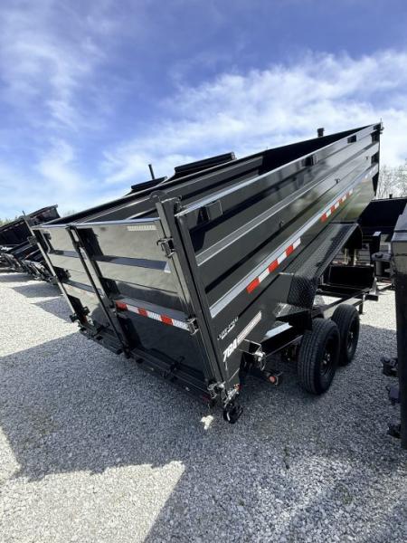 New 2026 PJ Trailers 7X16 GOOSENECK (4FT WALL) DUMP TRAILER 15680 GVWR Dump Trailer