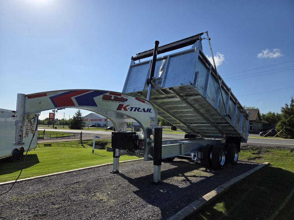 New 2027 K-Trail Goliath 37,500 lb HD Galvanized Gooseneck Dump Trailer