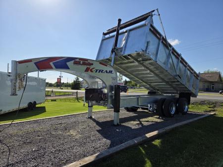 New 2027 K-Trail Goliath 37,500 lb HD Galvanized Gooseneck Dump Trailer