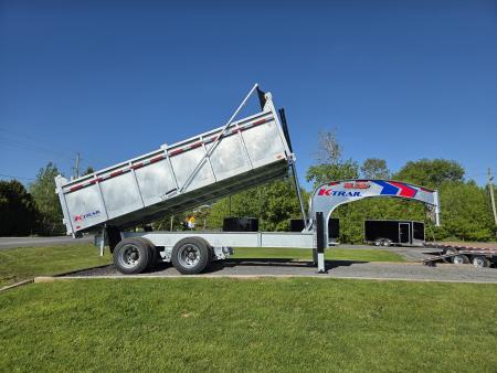 New 2027 K-Trail Goliath 37,500 lb HD Galvanized Gooseneck Dump Trailer
