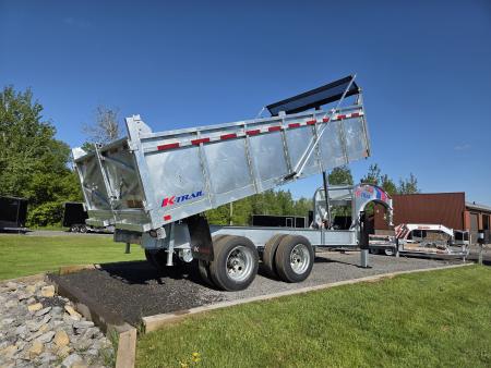 New 2027 K-Trail Goliath 37,500 lb HD Galvanized Gooseneck Dump Trailer