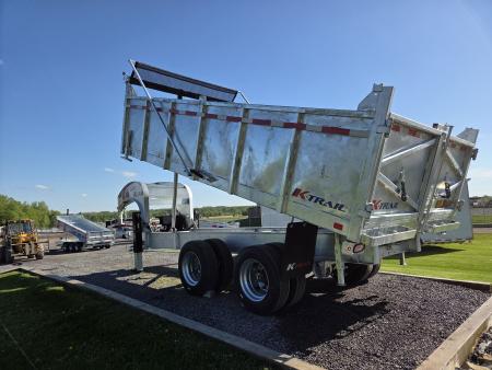 New 2027 K-Trail Goliath 37,500 lb HD Galvanized Gooseneck Dump Trailer