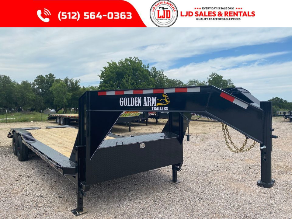 New 2026 Golden Arm - 102  x 24' - Drive over fender - Gooseneck - Equipment Trailer