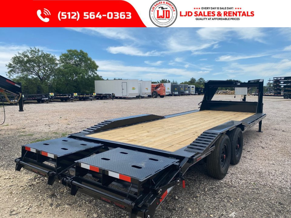 New 2026 Golden Arm - 102" x 24' - Drive over fender - Gooseneck - Equipment Trailer