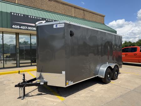New #056584 2026 FOREST RIVER TA3 7 X 16 TANDEM AXLE 10K ENCLOSED W/ REAR DOUBLE DOORS