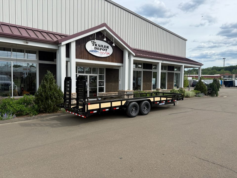 New Sure-Trac 7′ X 24′ OPEN LANDSCAPE/EQUIPMENT TRAILER 14K