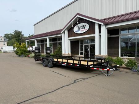 New Sure-Trac 7′ X 24′ OPEN LANDSCAPE/EQUIPMENT TRAILER 14K