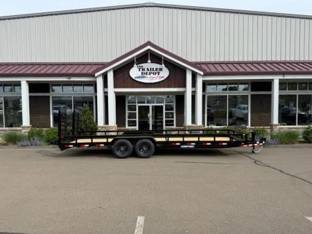 New Sure-Trac 7′ X 24′ OPEN LANDSCAPE/EQUIPMENT TRAILER 14K