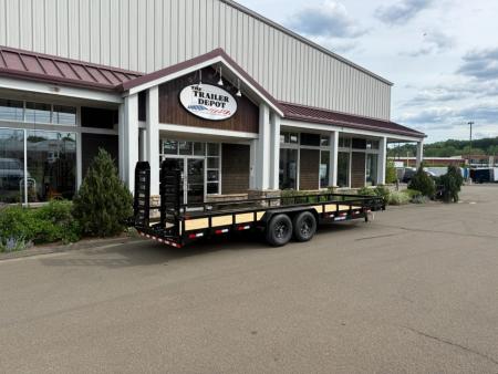 New Sure-Trac 7′ X 24′ OPEN LANDSCAPE/EQUIPMENT TRAILER 14K