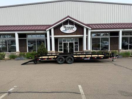 New Sure-Trac 7′ X 24′ OPEN LANDSCAPE/EQUIPMENT TRAILER 14K