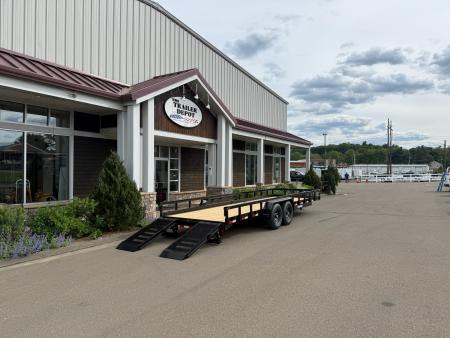 New Sure-Trac 7′ X 24′ OPEN LANDSCAPE/EQUIPMENT TRAILER 14K