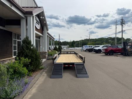 New Sure-Trac 7′ X 24′ OPEN LANDSCAPE/EQUIPMENT TRAILER 14K