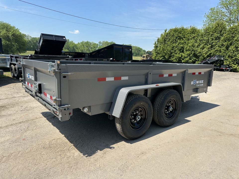 New 2027 Bwise DT 7x14 14k Dump trailer w/Ramps