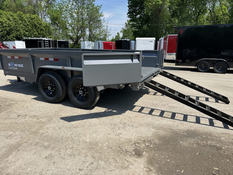 New 2027 Bwise DT 7x14 14k Dump trailer w/Ramps