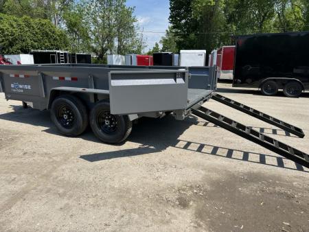 New 2027 Bwise DT 7x14 14k Dump trailer w/Ramps