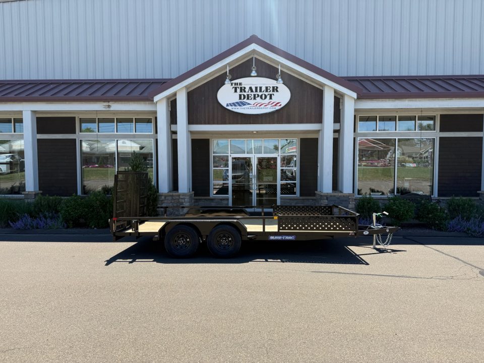 New SURE-TRAC 7' X 16' OPEN ATV TRAILER 7K