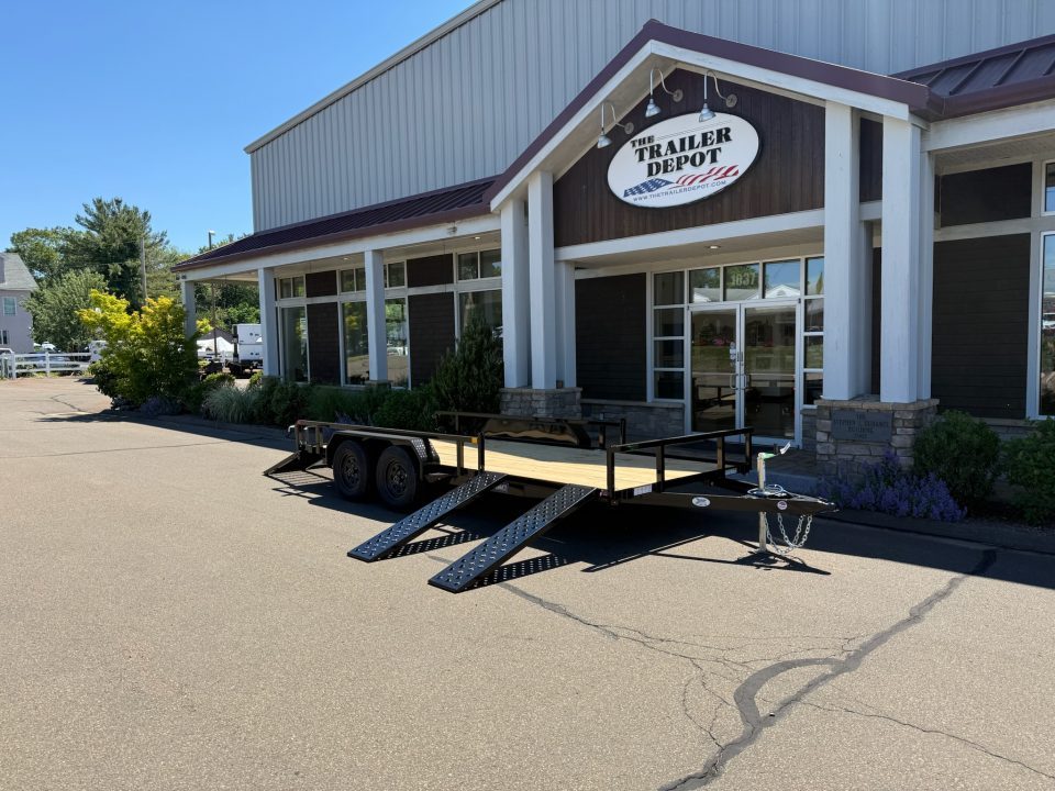 New SURE-TRAC 7' X 16' OPEN ATV TRAILER 7K