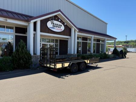 New SURE-TRAC 7' X 16' OPEN ATV TRAILER 7K