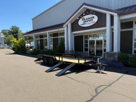 New SURE-TRAC 7' X 16' OPEN ATV TRAILER 7K