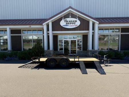 New SURE-TRAC 7' X 16' OPEN ATV TRAILER 7K