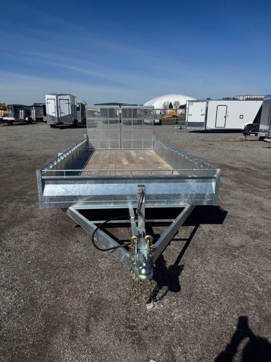 New 2026 7x16 Galvanized Utility / Cargo Trailer - MADE IN CANADA