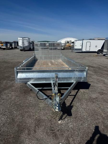 New 2026 7x16 Galvanized Utility / Cargo Trailer - MADE IN CANADA