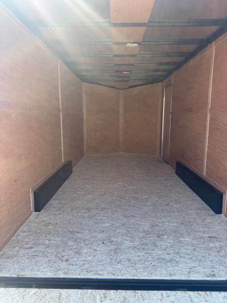 New 2026 7.5x16 Enclosed Trailer with a rear ramp and 7' interior height