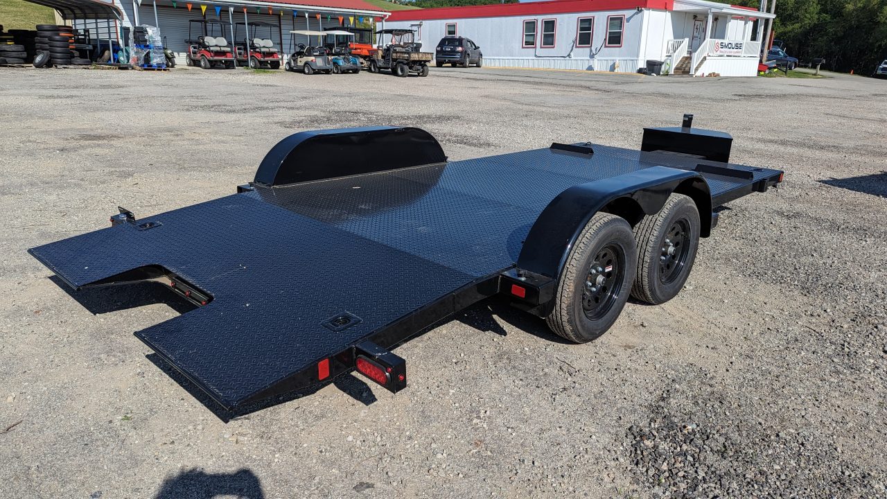 New 2027 BWise 20' HD Diamond Deck Hydraulic POWER Tilt Car Hauler