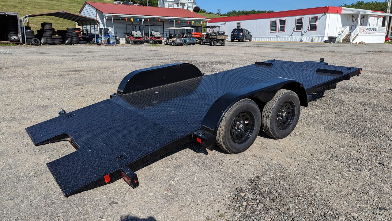 New 2027 BWise 20' HD Diamond Deck Hydraulic POWER Tilt Car Hauler